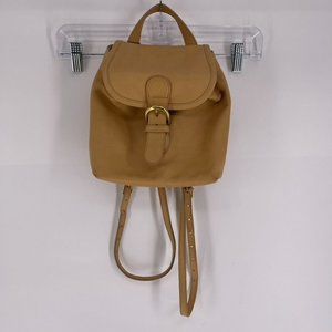 Coach Vintage Bantam Light Tan Leather Convertible Backpack Crossbody